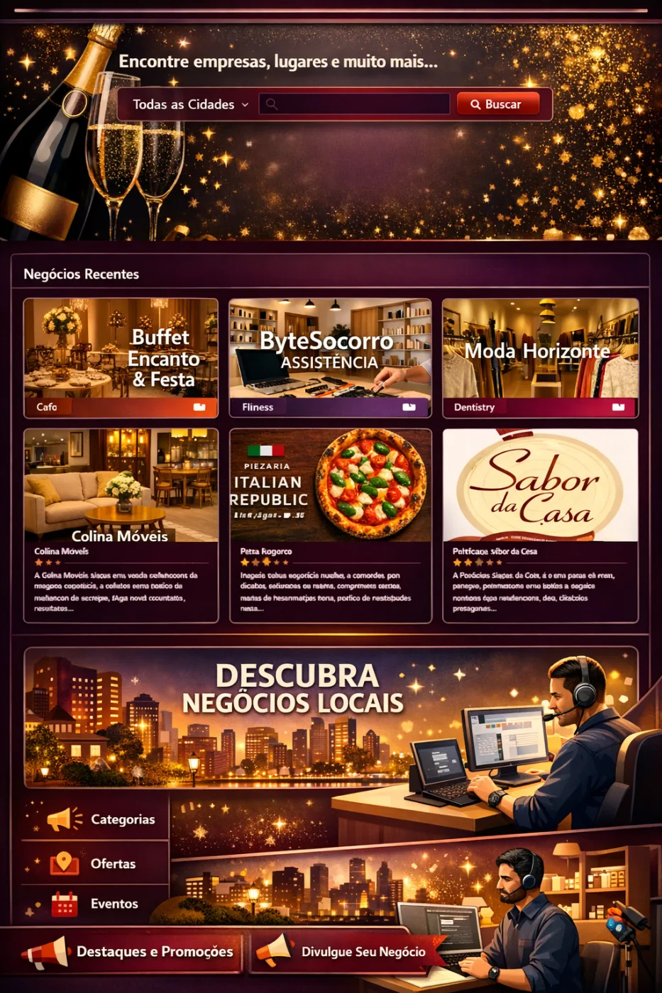 CliqueJá Biz Lister